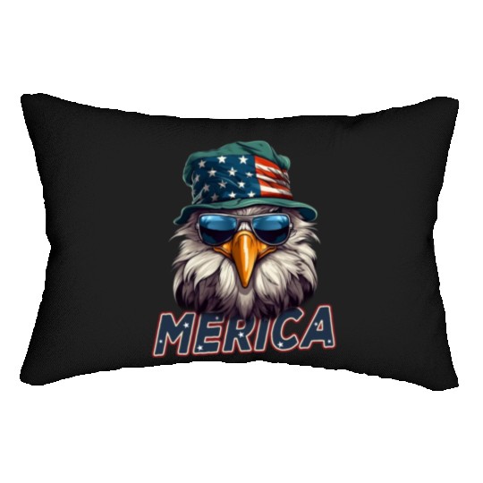 Proud American Independence Day Freedom Lumbar Pillows