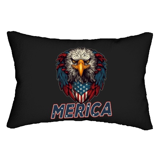 Proud American Independence Day Freedom Lumbar Pillows