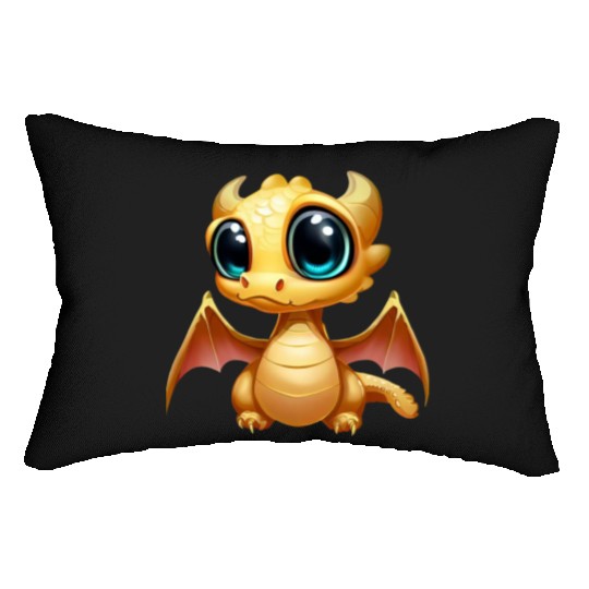 CUTE DRAGON MEDIEVAL PETS LIZARD GECKO ANIMALS Lumbar Pillows