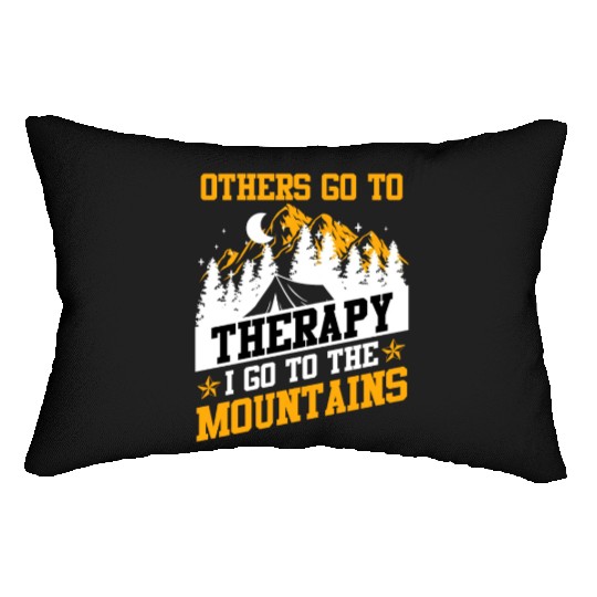 Others go toTtherapy I go to a mountains Lumbar Pillows