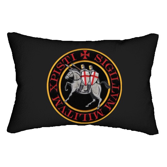 Templar Order Seal Lumbar Pillows