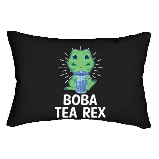 Boba Tea Rex Bubble Tea Lover Boba Tea Drinker Lumbar Pillows