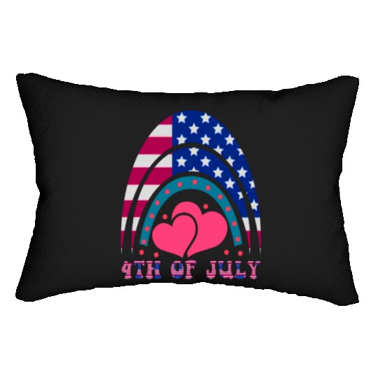 4th of July, Love America Lumbar Pillows