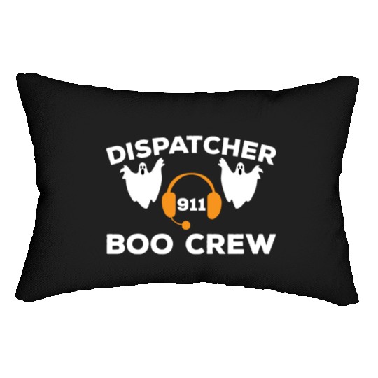 Funny Dispatcher 911 Boo Crew Spooky Halloween Lumbar Pillows