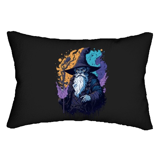 black wizard Lumbar Pillows