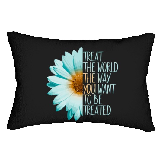 Be The Change Treat The World Lumbar Pillows