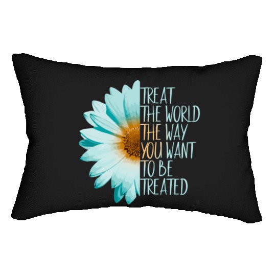 Be The Change Treat The World Lumbar Pillows