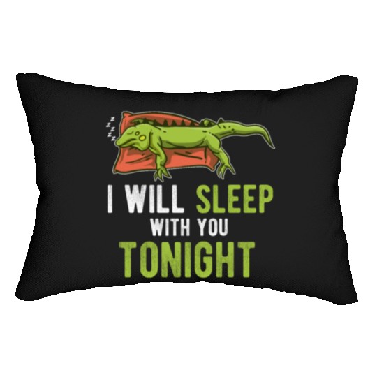 Sleep Tonight Lazy Pet Reptile Lizard Funny Iguana Lumbar Pillows