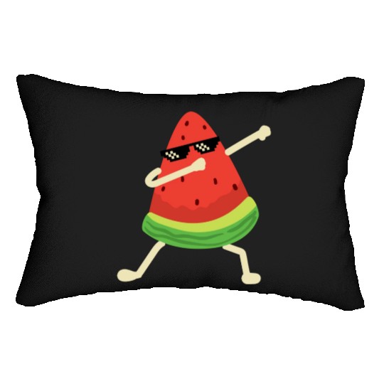 Dabbing Watermelon Melon summer Fruit Lover Lumbar Pillows