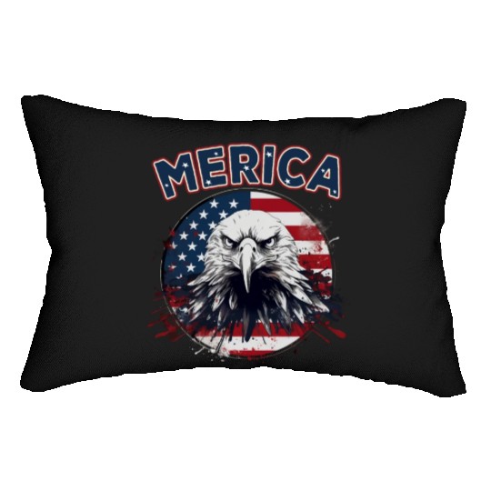 USA Independence Day 4th of July Labor Day Lumbar Pillows
