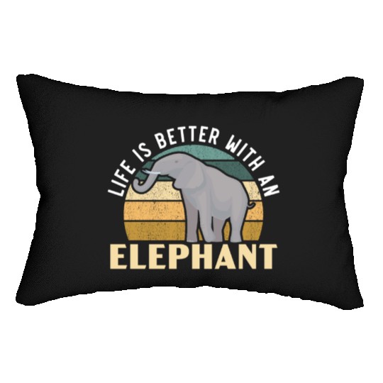 Elephant Lover Wildlife Animal Zoo Zookeeper Lumbar Pillows
