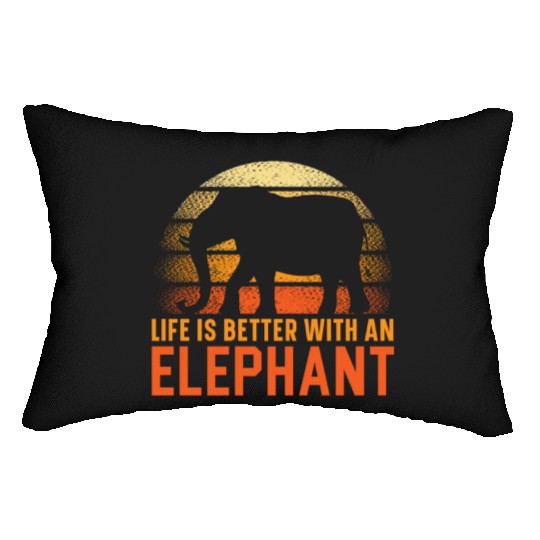 Elephant Lover Wildlife Animal Zoo Zookeeper Lumbar Pillows