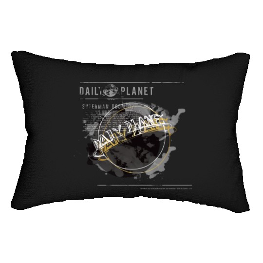 Daily Planet Circle Poster Lumbar Pillows