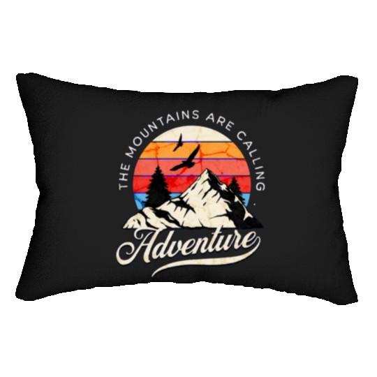 the mountains are calling Lumbar Pillows
