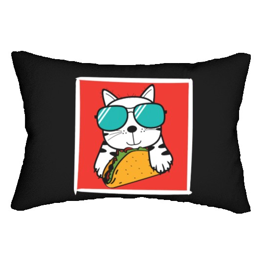 Cool Cat Taco Lover Lumbar Pillows