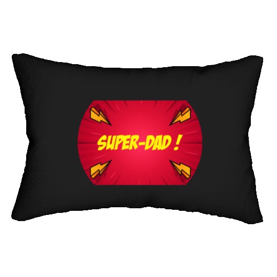 Super-dad super-hero Best dad Father's day Comics Lumbar Pillows