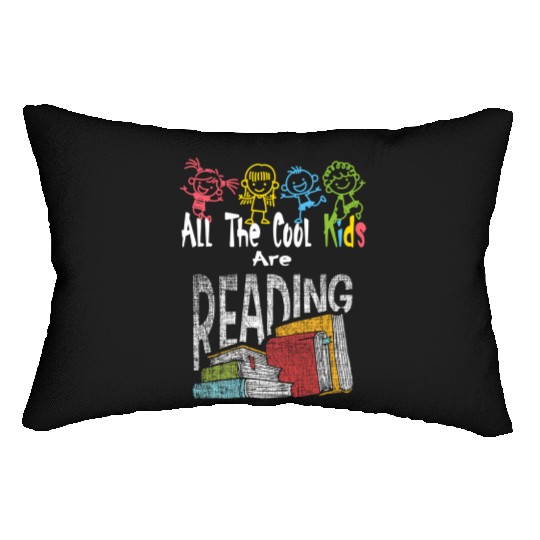All The Are Reading Daycare Reading Teacher Book Lumbar Pillows