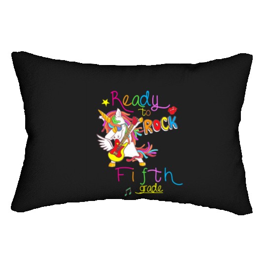 Ready to rock Fifth grade Back to school Lumbar Pillows