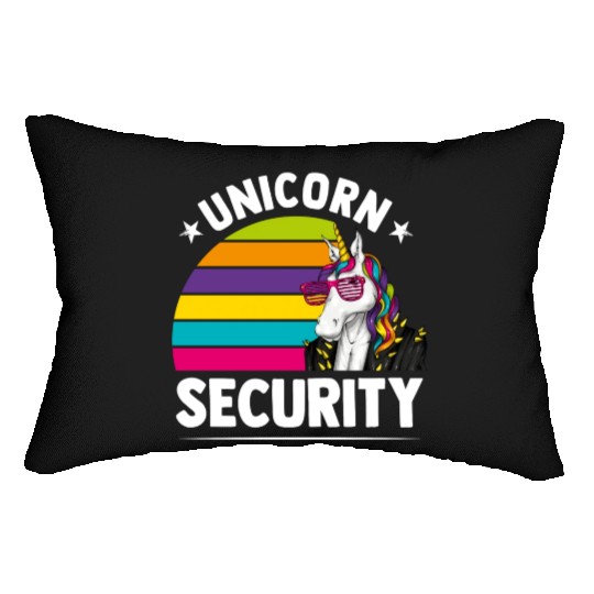 Unicorn Security Funny Unicorn Lover Mythical Lumbar Pillows