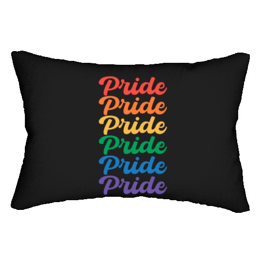Rainbow Pride Month LGBT Ally Lumbar Pillows