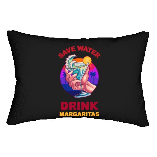 Margarita Save The Environment Lumbar Pillows