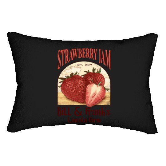 Bill and Frank Strawberry Jam The last of us Lumbar Pillows