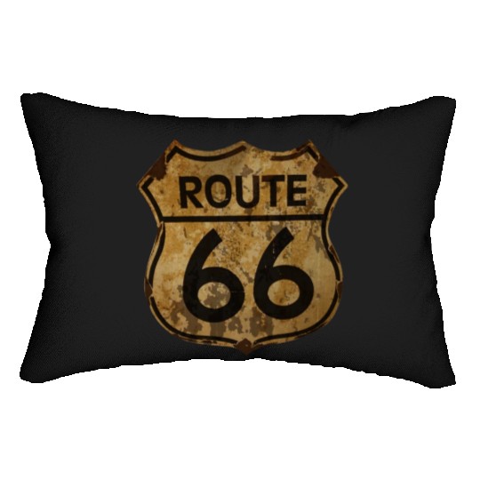 Route 66 USA Lumbar Pillows