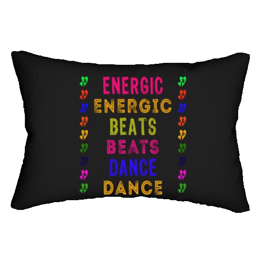 Energic Beats Dance Lumbar Pillows