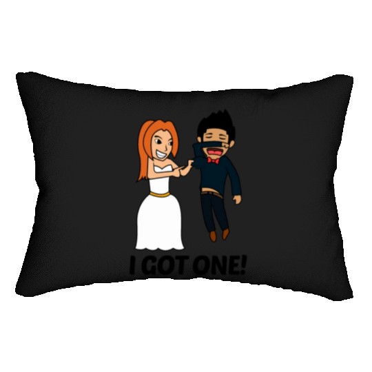 FUNNY BRIDE TO BE I BRIDE SQUAD JUST MARRIED GIFT Lumbar Pillows