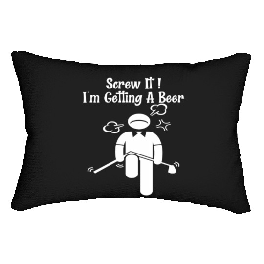 Golf Beer Golfer Father Day Mother Day Lumbar Pillows