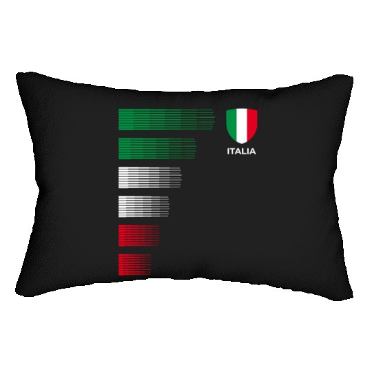 Italia Italy Flag Emblem Italian Pride Ancestry He Lumbar Pillows