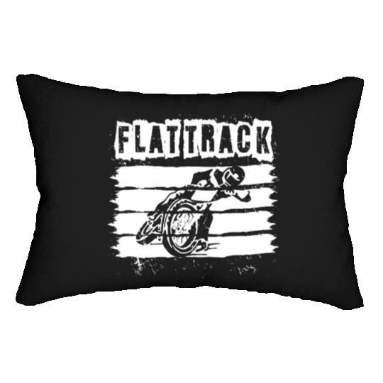 Flat Track Motorcycle Dirt Track Speedway Lumbar Pillows