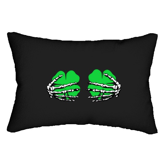 St Patricks Day Boob Pumpkin Shamrock Skeleton Han Lumbar Pillows