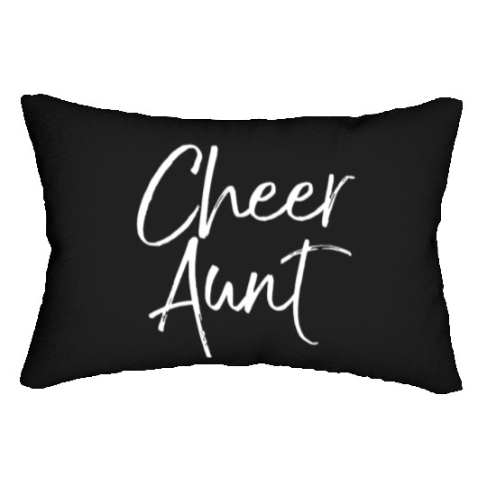Cute Cheerleading Gift for Aunt Cheerleaders Fun C Lumbar Pillows