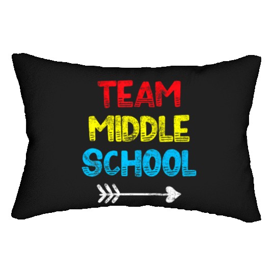Middle School Teacher Student Back to School Lumbar Pillows