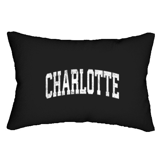 Charlotte North Carolina Nc Athletic Sports Lumbar Pillows