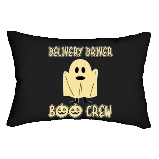 Delivery Driver Boo Crew Spooky Halloween Party Lumbar Pillows