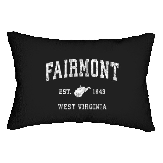 Fairmont West Virginia Wv Athletic Sports Lumbar Pillows