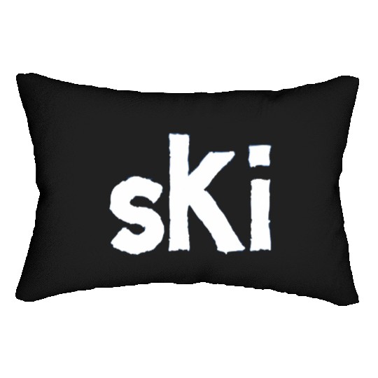 Ski Winter Sports Lumbar Pillows