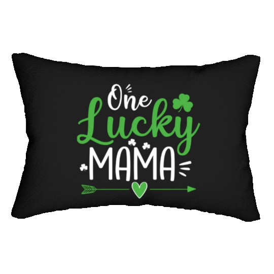 St Patrick'S Day For Moms One Lucky Mama Lumbar Pillows