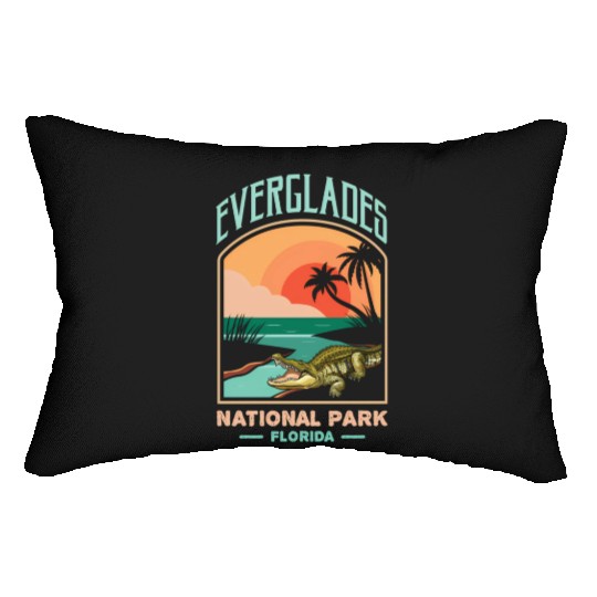 Everglades National Park Us Crocodile Florida Alli Lumbar Pillows