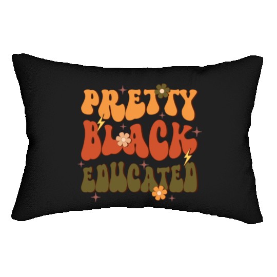 Pretty Black Educated, Independence Day Lumbar Pillows