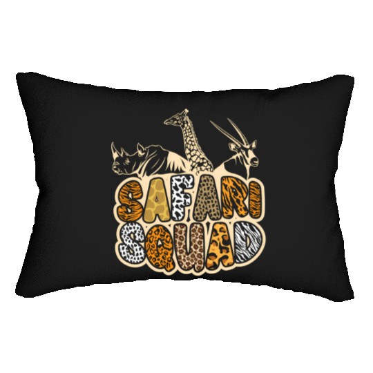 Safari Squad African Halloween Lumbar Pillows