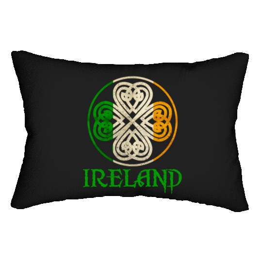 Celtic Knot Clover Ireland St Paddys Day Irish 202 Lumbar Pillows
