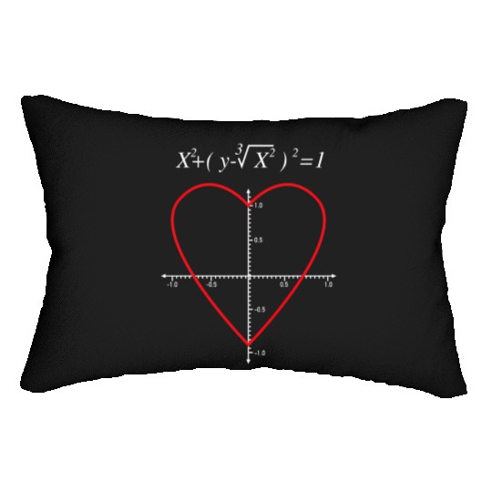 Love Math Heart X Axis Y Axis Graph Equation Lumbar Pillows