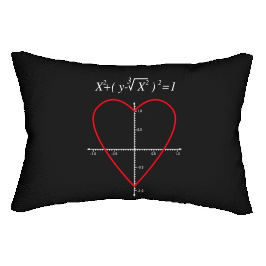 Love Math Heart X Axis Y Axis Graph Equation Lumbar Pillows