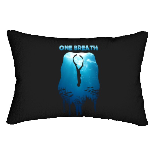 Freediving One Breath Diving Apnea Ocean Free Dive Lumbar Pillows
