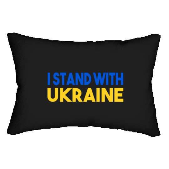 Ukraine Flag I Stand With Ukraine Mens Lumbar Pillows