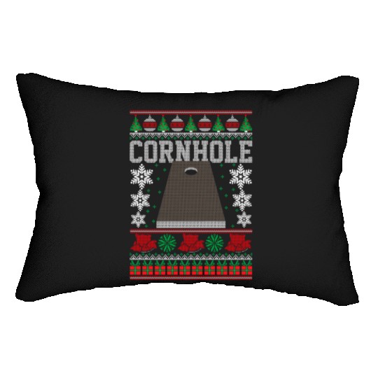 Cornhole Ugly Happy Lumbar Pillows