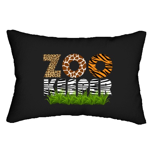 Zookeeper African Animals Zebra Wild Savanna Lumbar Pillows